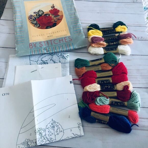 Stitches Painting floral favorites Rosa CF70 size 11” collection creative needle - Picture 4 of 8